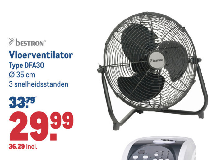 Bestron   ventilator folder aanbieding bij  Makro - details