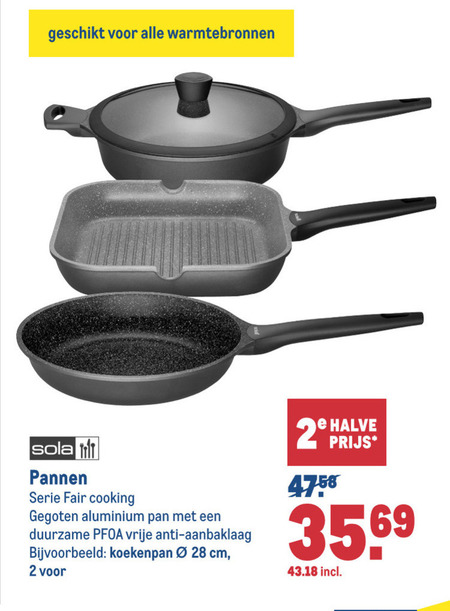 Sola   koekenpan folder aanbieding bij  Makro - details