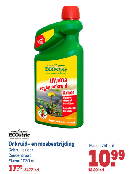 Ecostyle   onkruidverdelger folder aanbieding bij  Makro - details