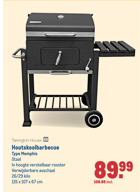 Tarrington House   houtskool barbecue folder aanbieding bij  Makro - details