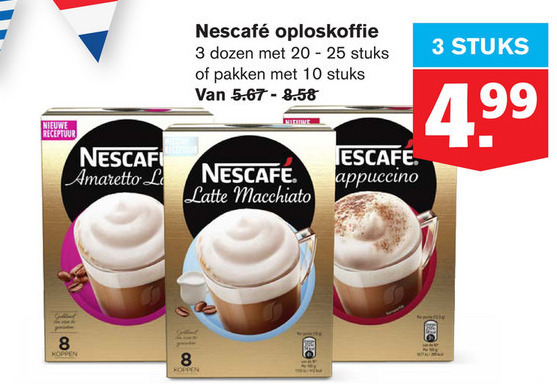 Nescafe   oploskoffie folder aanbieding bij  Hoogvliet - details