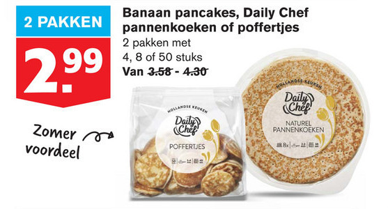 Daily Chef   pannenkoek, poffertjes folder aanbieding bij  Hoogvliet - details