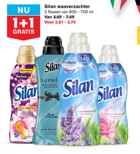 Silan   wasverzachter folder aanbieding bij  Hoogvliet - details