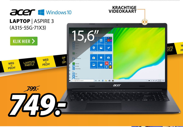 Acer   notebook folder aanbieding bij  Expert - details