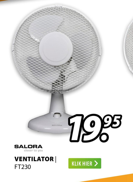 Salora   ventilator folder aanbieding bij  Expert - details