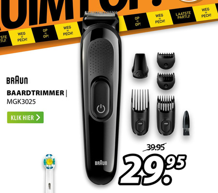 Braun   baardtrimmer folder aanbieding bij  Expert - details