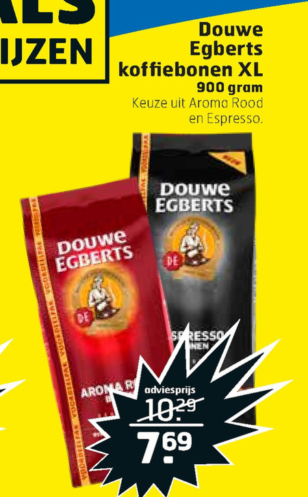 Douwe Egberts   koffiebonen folder aanbieding bij  Trekpleister - details