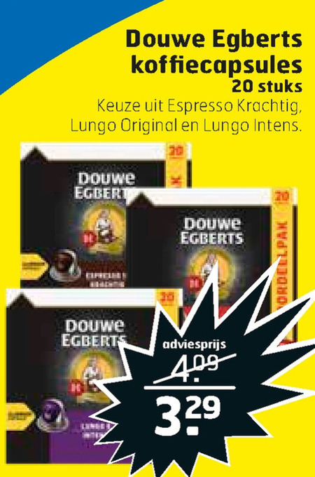 Douwe Egberts   koffiecups folder aanbieding bij  Trekpleister - details