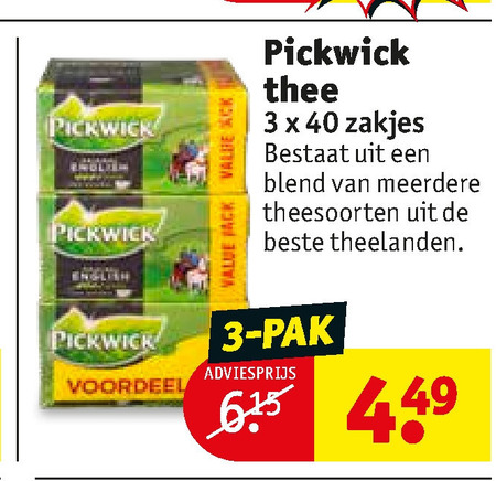 Pickwick   thee folder aanbieding bij  Kruidvat - details