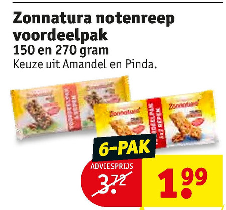 Zonnatura   mueslireep folder aanbieding bij  Kruidvat - details