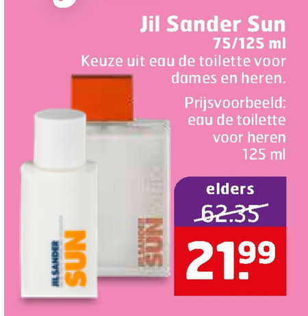 Jil Sander   eau de toilette folder aanbieding bij  Trekpleister - details