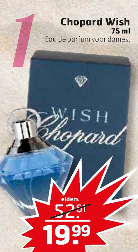 Chopard   eau de parfum folder aanbieding bij  Trekpleister - details