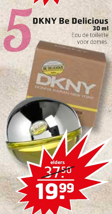 DKNY   eau de toilette folder aanbieding bij  Trekpleister - details