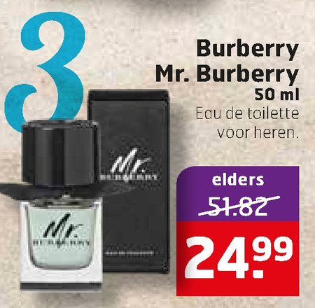 Burberry   eau de toilette folder aanbieding bij  Trekpleister - details