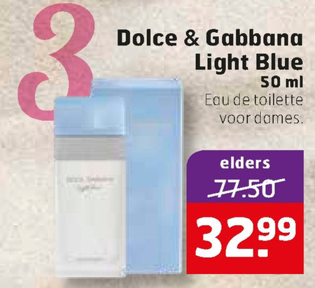Dolce and Gabanna   eau de toilette folder aanbieding bij  Trekpleister - details