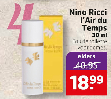 Nina Ricci   eau de toilette folder aanbieding bij  Trekpleister - details