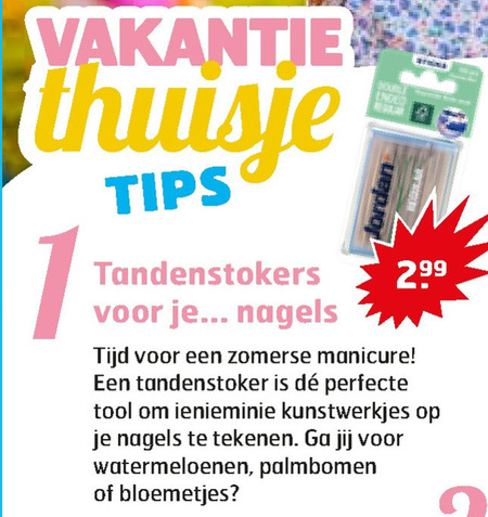 Jordan   tandenstokers folder aanbieding bij  Trekpleister - details