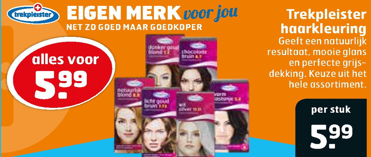 Trekpleister Huismerk   haarkleuring folder aanbieding bij  Trekpleister - details