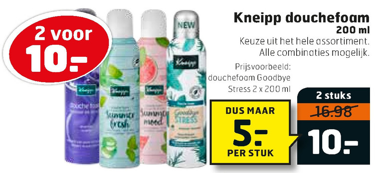 Kneipp   douchegel folder aanbieding bij  Trekpleister - details