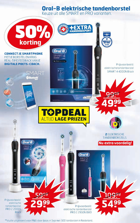 Braun Oral-B   electrische tandenborstel folder aanbieding bij  Trekpleister - details