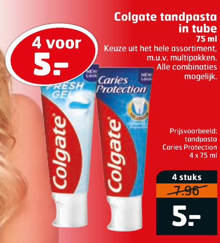 Colgate   tandpasta folder aanbieding bij  Trekpleister - details