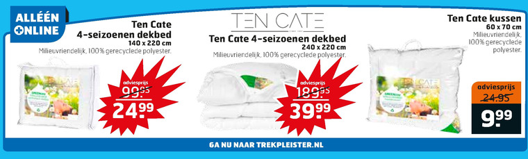 Ten Cate   dekbed, hoofdkussen folder aanbieding bij  Trekpleister - details