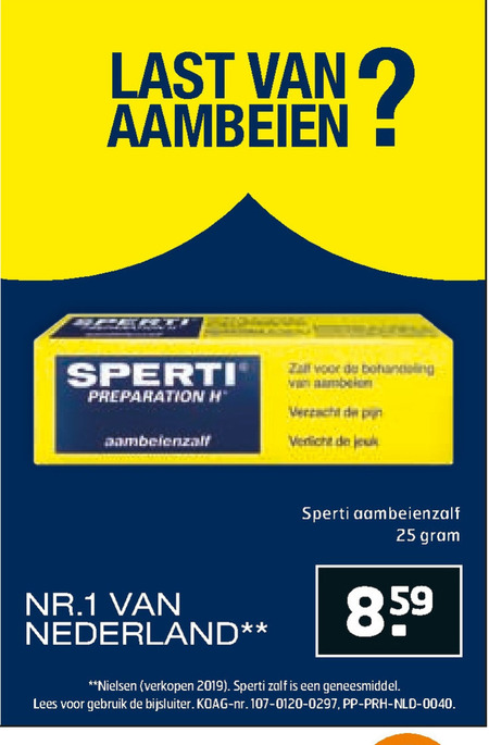 Sperti   huisapotheek folder aanbieding bij  Trekpleister - details