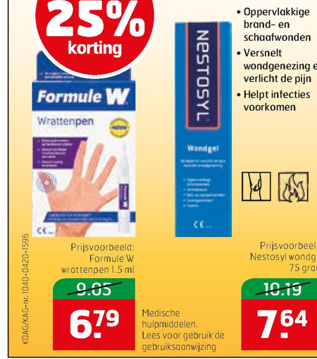 Nestosyl   wrattenverwijderaar, wondverzorging folder aanbieding bij  Trekpleister - details