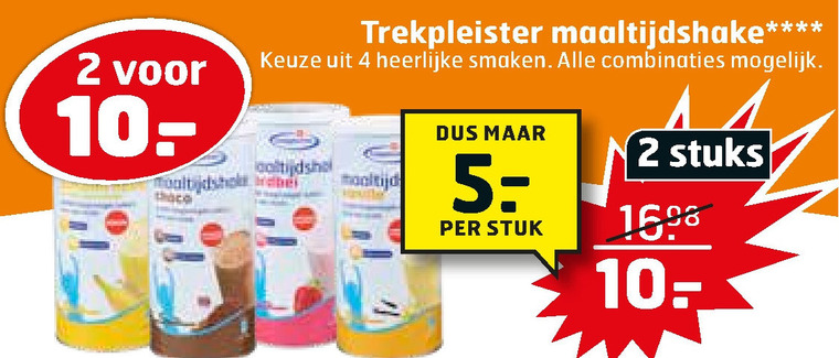 Trekpleister Huismerk   afslankmaaltijd folder aanbieding bij  Trekpleister - details