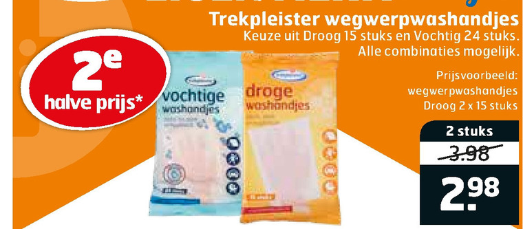 Trekpleister Huismerk   wegwerp washandje folder aanbieding bij  Trekpleister - details