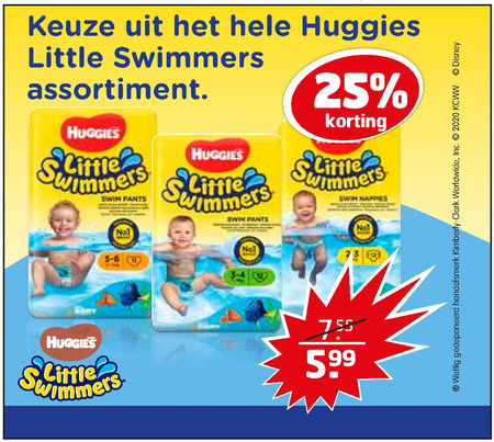 Huggies   babyzwembroekje folder aanbieding bij  Trekpleister - details