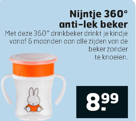 Nijntje   antilekbeker folder aanbieding bij  Trekpleister - details