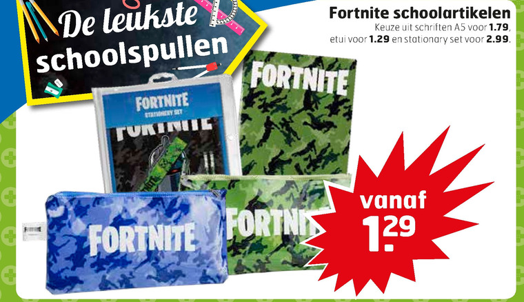 Fortnite   schoolartikel folder aanbieding bij  Trekpleister - details