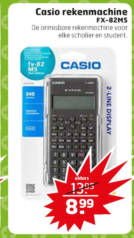 Casio   rekenmachine folder aanbieding bij  Trekpleister - details