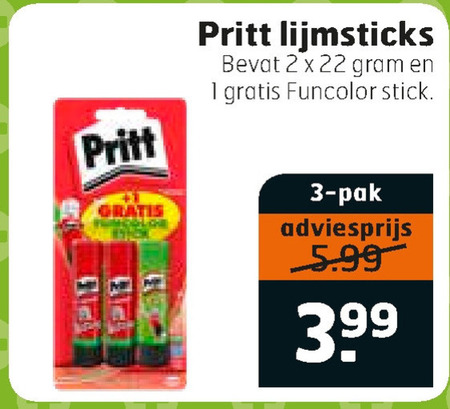 Pritt   plakstift folder aanbieding bij  Trekpleister - details