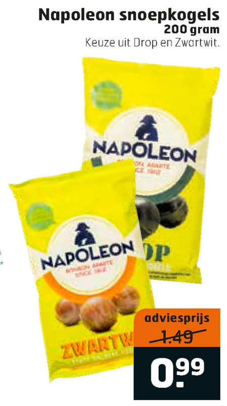 Napoleon   snoep folder aanbieding bij  Trekpleister - details