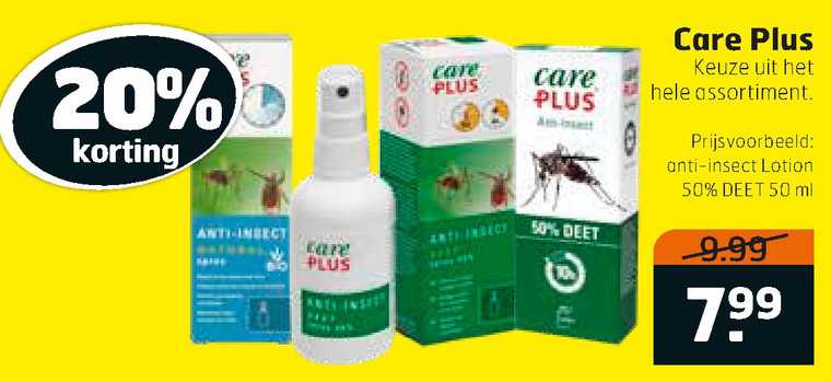 Care Plus   insectenbeet folder aanbieding bij  Trekpleister - details