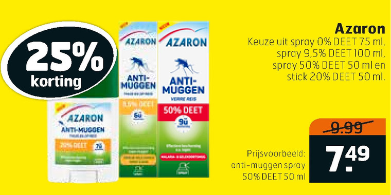 Azaron   insectenbeet folder aanbieding bij  Trekpleister - details