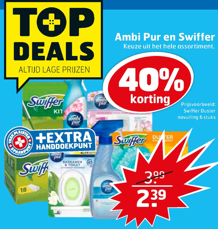 Swiffer   duster, luchtverfrisser folder aanbieding bij  Trekpleister - details