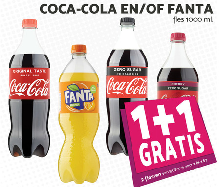 Coca-Cola   frisdrank, cola folder aanbieding bij  MCD Supermarkt Basis - details