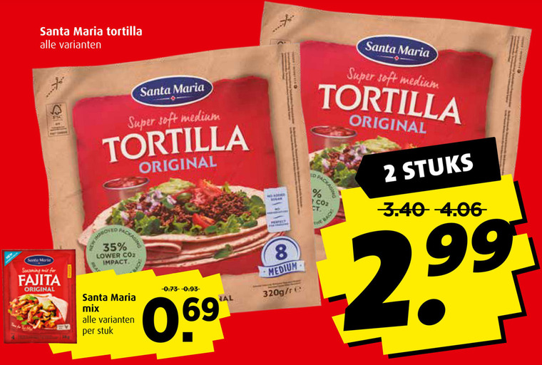 Santa Maria   tortilla, maaltijdmix folder aanbieding bij  Boni - details