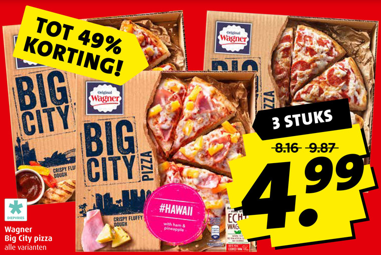 Wagner   diepvriespizza folder aanbieding bij  Boni - details