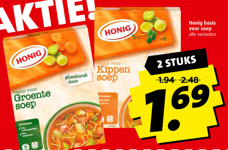 Honig   soep folder aanbieding bij  Boni - details