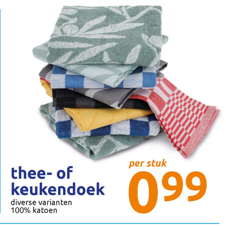 theedoek, keukendoek aanbieding bij Action - details