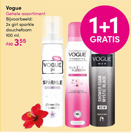 Vogue   douchegel, deodorant folder aanbieding bij  DA - details