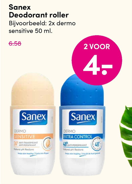 Sanex   deodorant folder aanbieding bij  DA - details