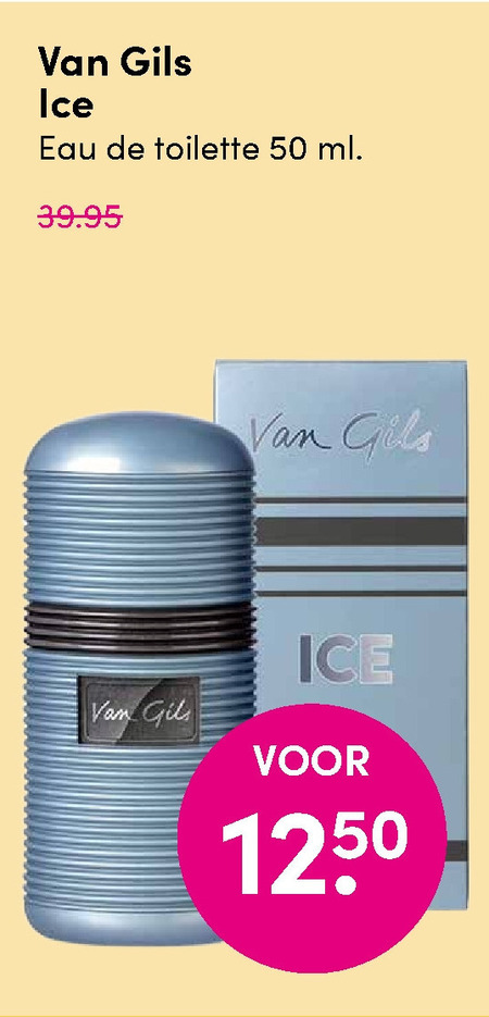 Van Gils   eau de toilette folder aanbieding bij  DA - details