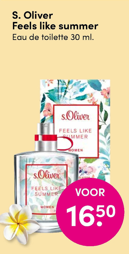 s.Oliver   eau de toilette folder aanbieding bij  DA - details