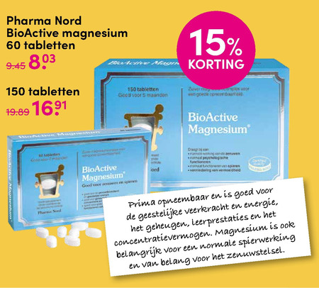 Pharma Nord   voedingssupplement folder aanbieding bij  DA - details