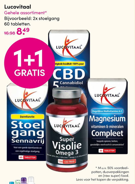 Lucovitaal   voedingssupplement folder aanbieding bij  DA - details